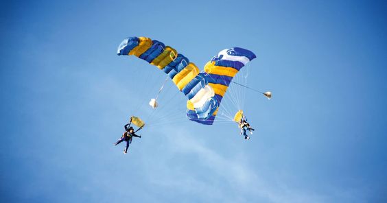 Parachute gliding