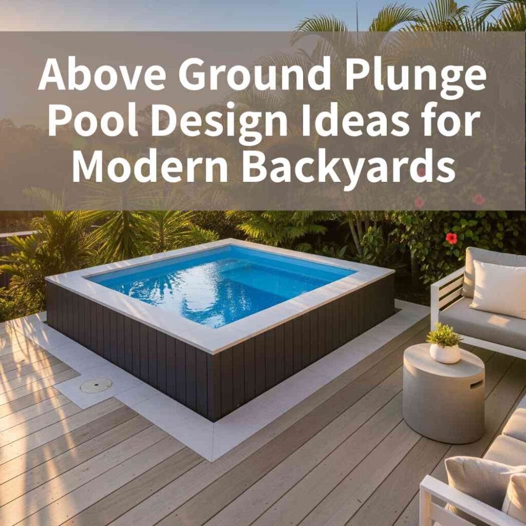 Above Ground Plunge Pool Design Ideas for Modern Backyards