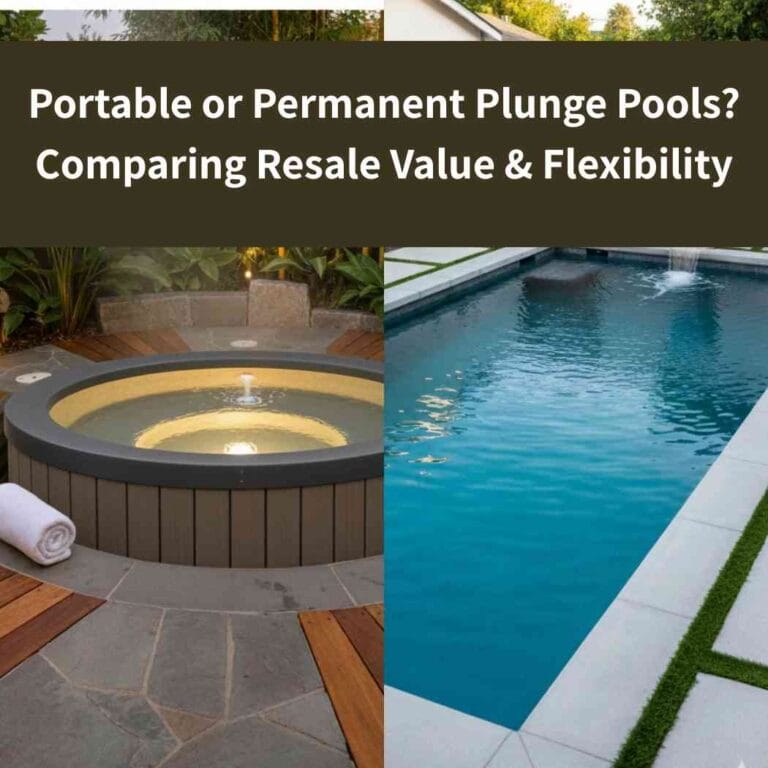Portable or Permanent Plunge Pools Comparing Resale Value & Flexibility