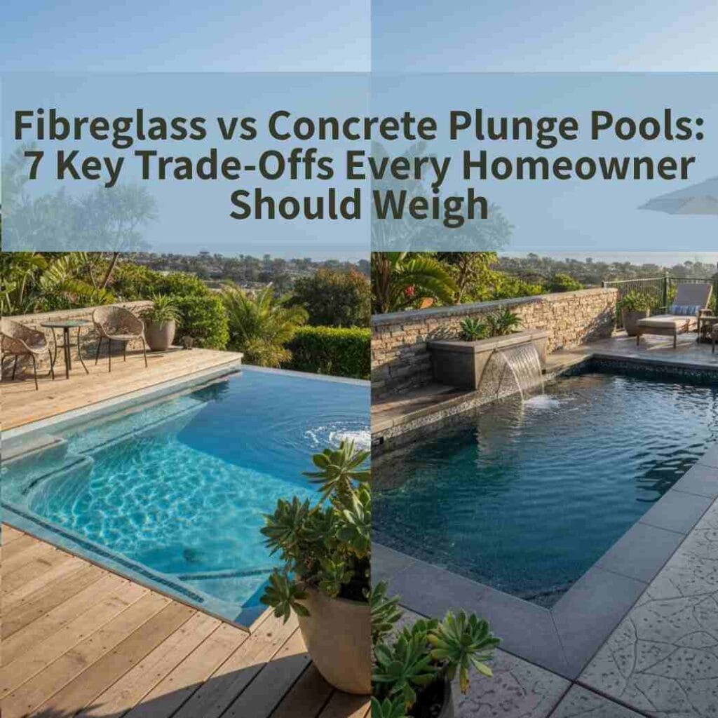 Fibreglass vs Concrete Plunge Pools: 7 Key Trade-Offs Every Homeowner Should Weigh