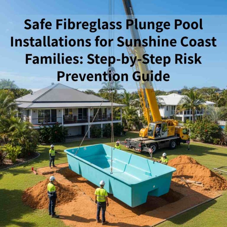 Safe Fibreglass Plunge Pool Installations for Sunshine Coast Families: Step-by-Step Risk Prevention Guide